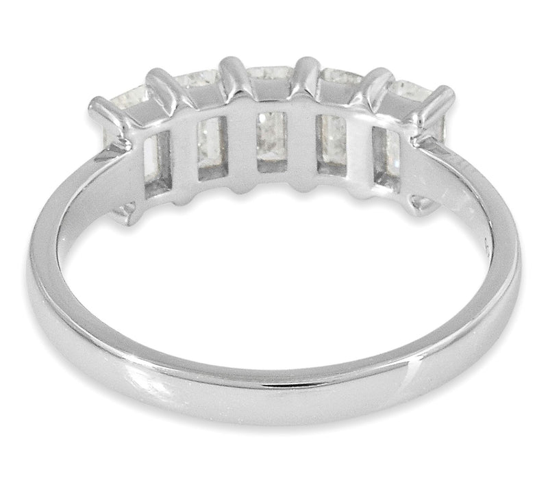 Dazzle Lab Grown Diamond 1.50 cttw 5-Stone Ring, Sterling — View 3