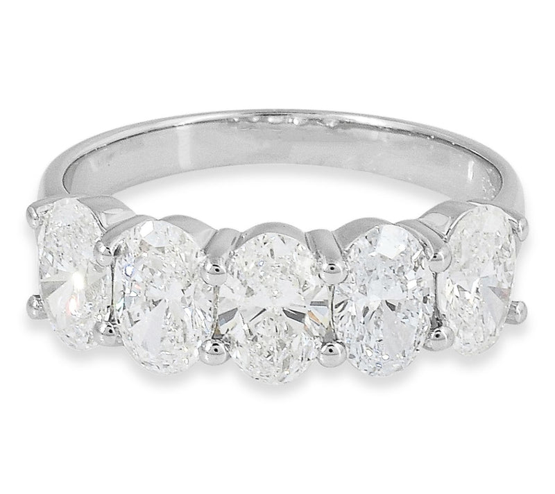 Dazzle Lab Grown Diamonds 1.95 cttw 5-Stone Ring, Sterling — View 2