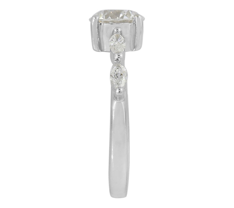 Dazzle Lab Grown Diamonds 1.55 cttw 5-Stone Ring, Sterling — View 4