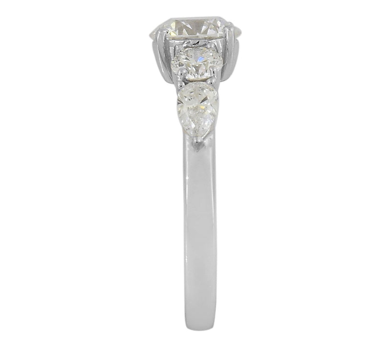 Dazzle Lab Grown Diamond 2.15 cttw 5-Stone Ring, Sterling — View 4