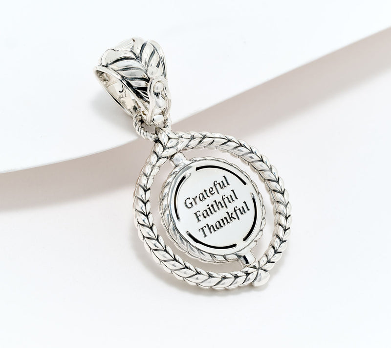 JAI Sterling Silver Symbols of Love Spinner Enhancer, 7.80g — View 2