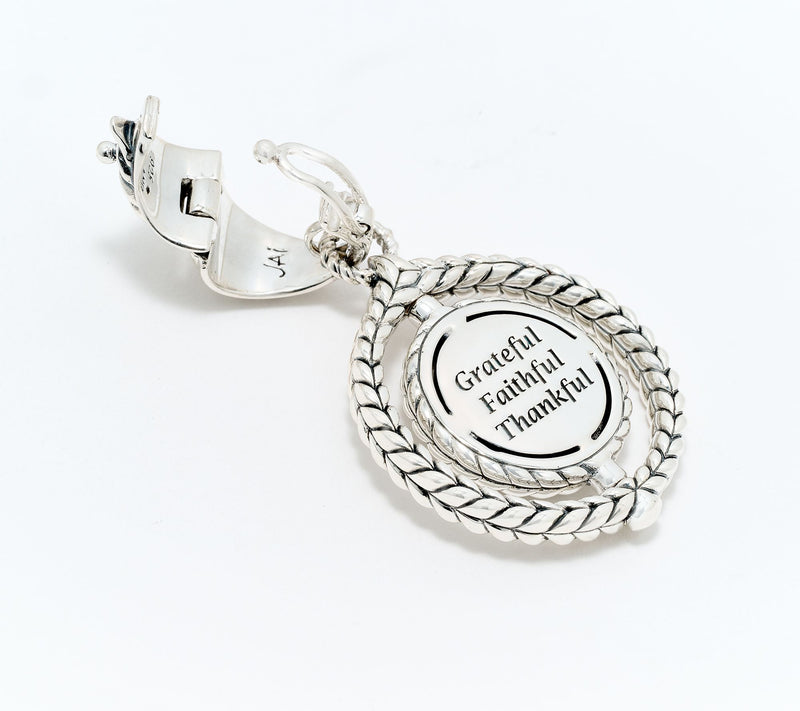 JAI Sterling Silver Symbols of Love Spinner Enhancer, 7.80g — View 3