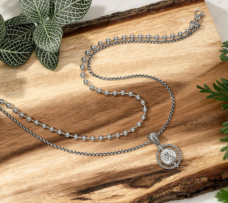 JAI Sterling Silver Symbols of Love Spinner Enhancer, 7.80g — View 6