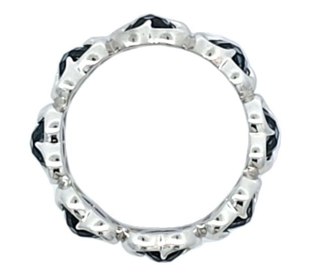 Margo Manhattan Sterling Silver Blue Topaz LoveRing Set — View 4