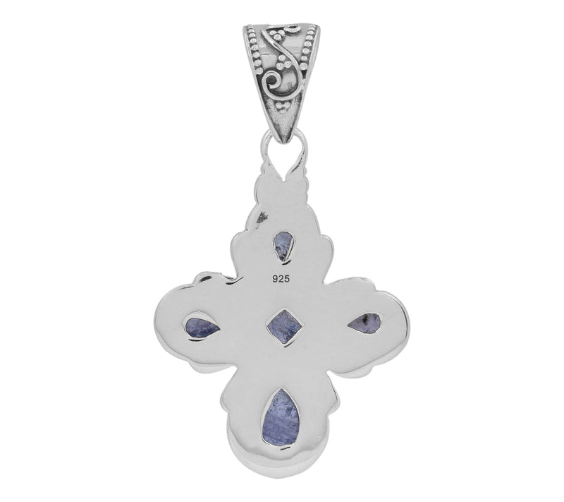 Artisan Crafted Sterling Silver Tanzanite Pendant — View 3