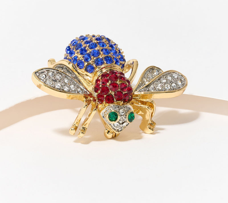 Joan Rivers Americana Bee Pin — View 2