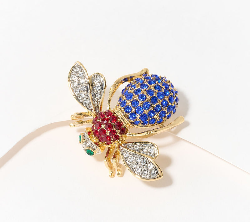 Joan Rivers Americana Bee Pin — Main view