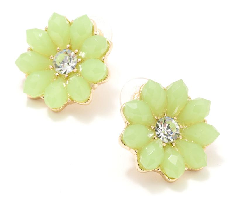 Joan Rivers Flower Button Post Earrings — Main view