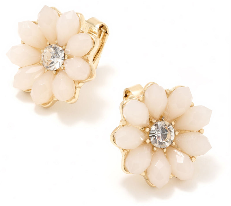 Joan Rivers Flower Button Clip-On Earring — View 9
