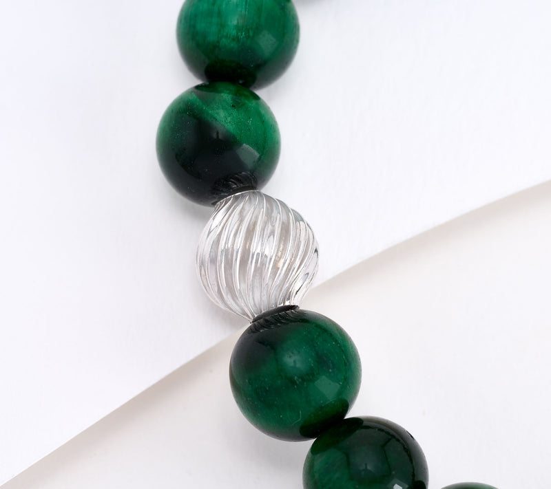 Christian James by Scott Grimes Sterling Silver Gemstone Bead Ripple Bracelet — View 2