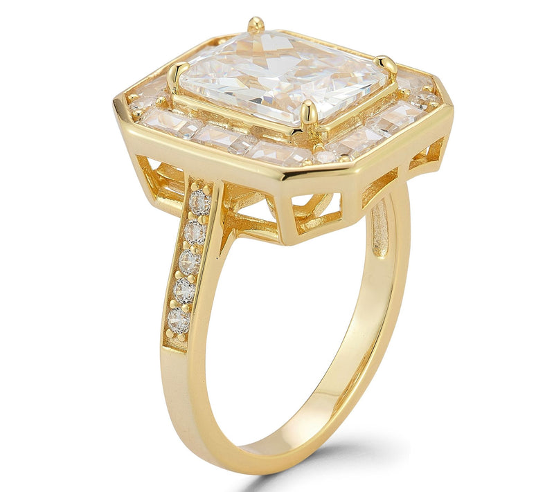 Sterlina Silver Radiant Cocktail Ring, Sterling — View 2