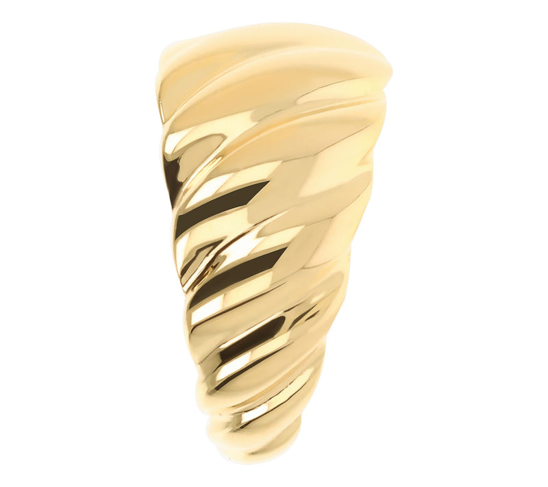 UltraFine 950 Silver Croissant Ring — View 6