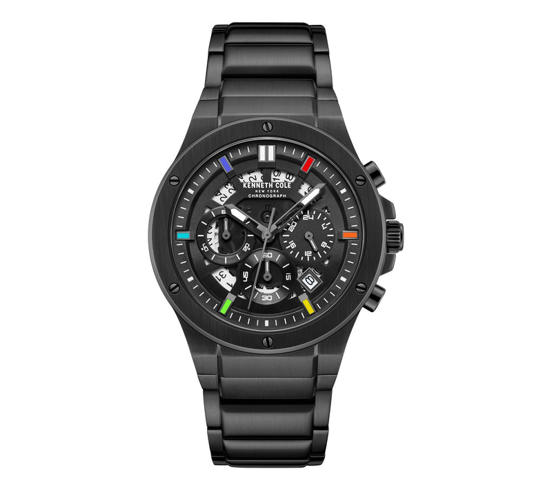 Kenneth Cole New York Men's Black Stainless Dress Sport Watch — View 3