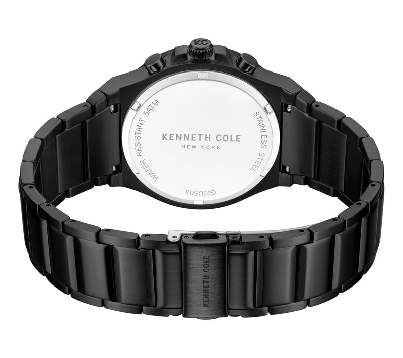 Kenneth Cole New York Men's Black Stainless Dress Sport Watch — View 5