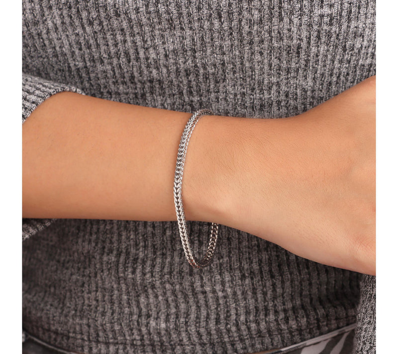 David Markstein Bronze Magnet Closure Spiga Chain Bracelet — View 3