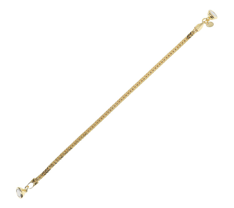 David Markstein Bronze Magnet Closure Spiga Chain Bracelet — View 2