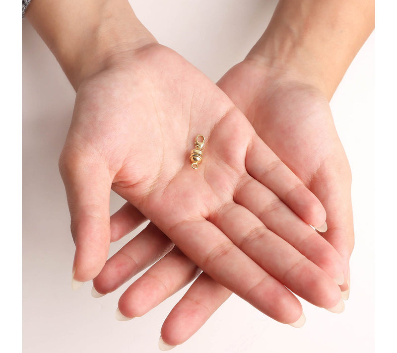 Italian Gold Magnetic Lobster Clasp, 14K — View 3