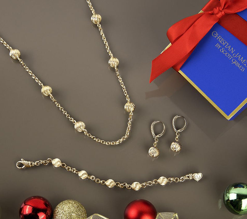 Christian James 14K Gold Clad Bead Station RoloLink Bracelet — View 5