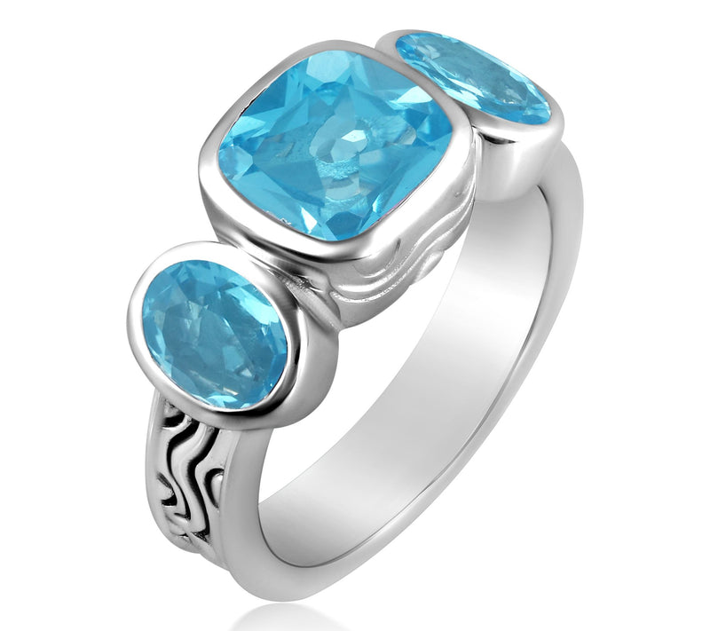 Christian James by Scott Grimes Sterling Gemstone Ring — View 12