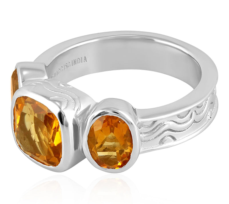 Christian James by Scott Grimes Sterling Gemstone Ring — View 3
