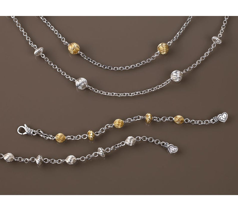Christian James Two-Tone Sterling Alternating Bead Bracelet — View 8