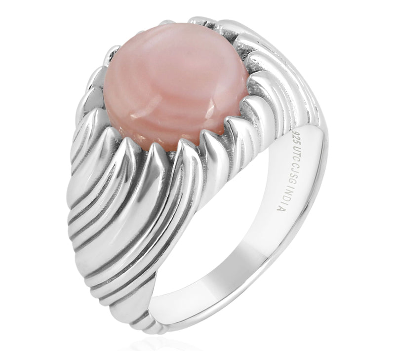 Christian James by Scott Grimes Sterling Mother of Pearl Ring — View 12