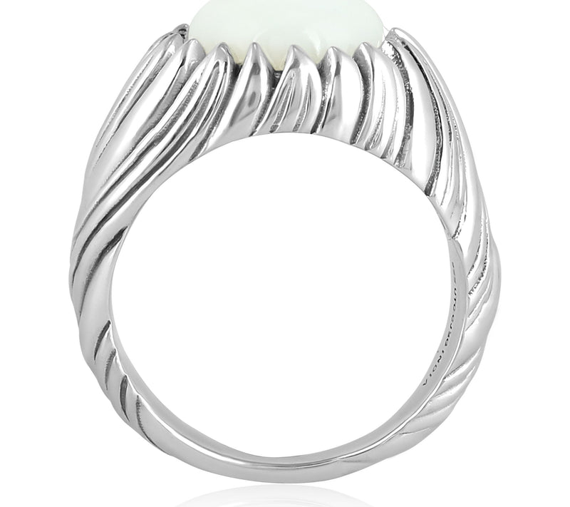 Christian James by Scott Grimes Sterling Mother of Pearl Ring — View 4