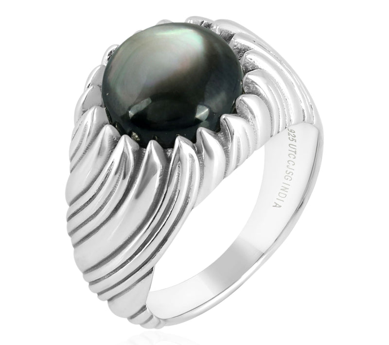 Christian James by Scott Grimes Sterling Mother of Pearl Ring — View 14
