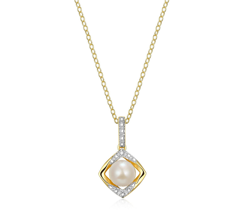 Affinity Gems Birthstone & Diamond Pendant w/ Chain, Sterling — View 22