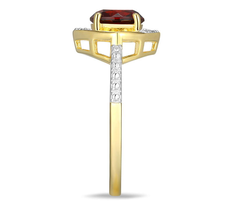Affinity Gems Birthstone & Diamond Ring, 18K Gold Plated — View 15