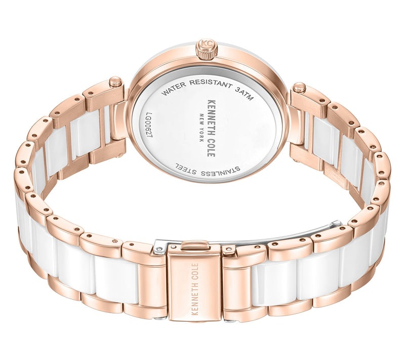 Kenneth Cole New York Women's Modern Two-Tone Ceramic Watch — View 3