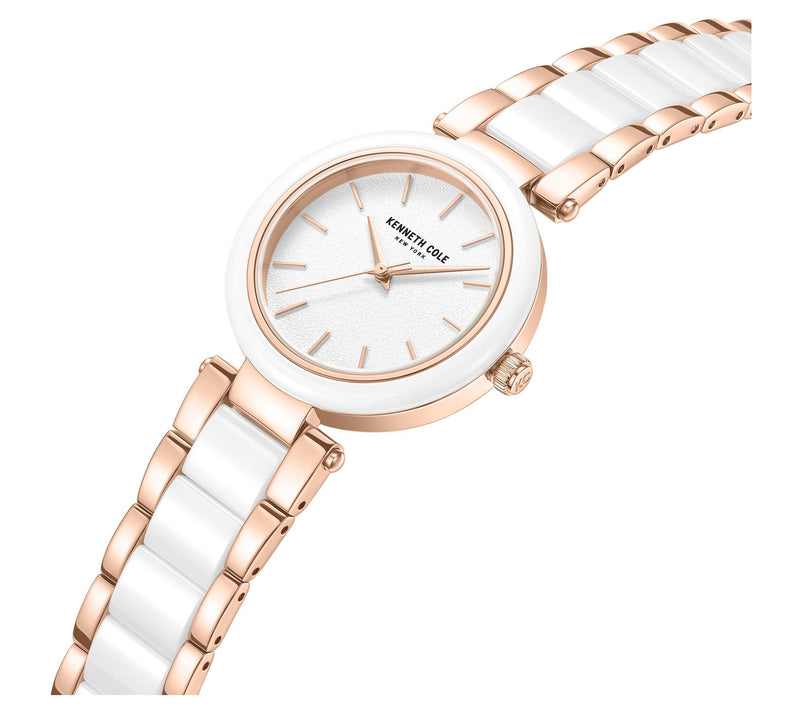 Kenneth Cole New York Women's Modern Two-Tone Ceramic Watch — View 2