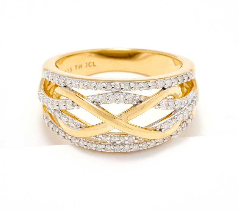 Affinity Diamonds 0.3 cttw Infinity Ring, Sterling Silver — View 9