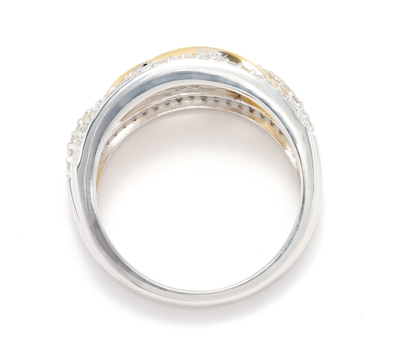 Affinity Diamonds 0.3 cttw Infinity Ring, Sterling Silver — View 3