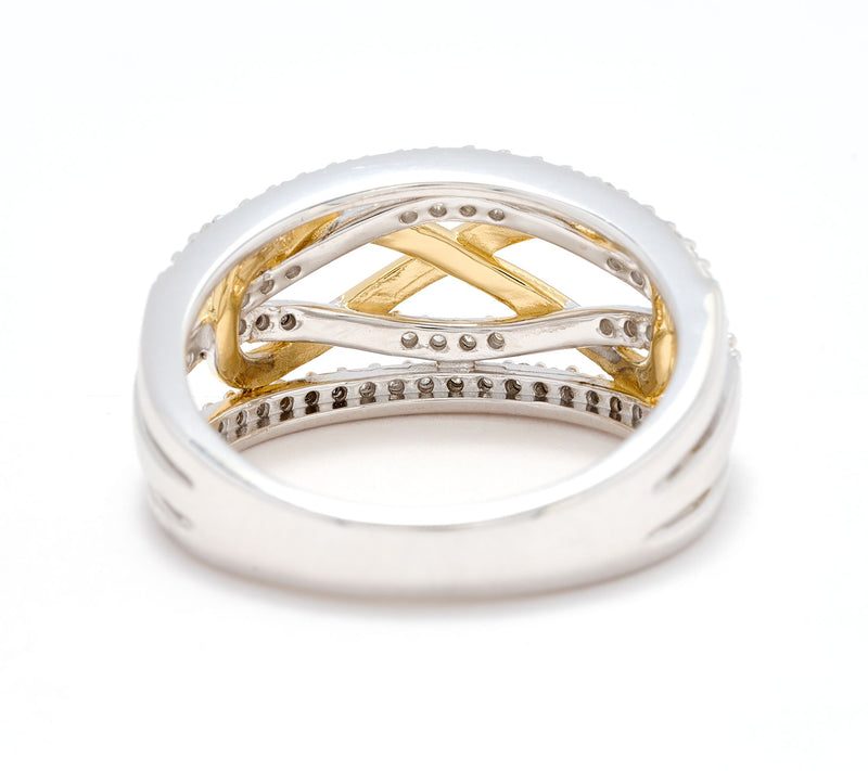 Affinity Diamonds 0.3 cttw Infinity Ring, Sterling Silver — View 4