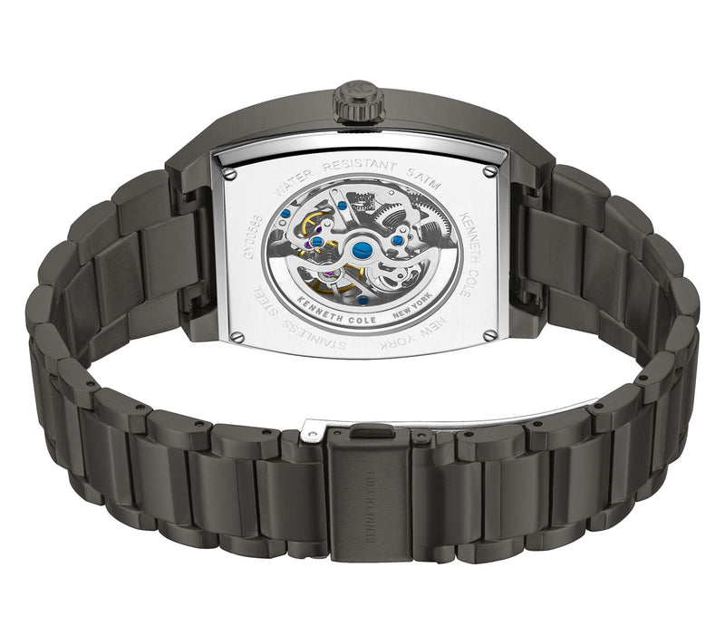 Kenneth Cole New York Men's Automatic GunmetalStrap Watch — View 3