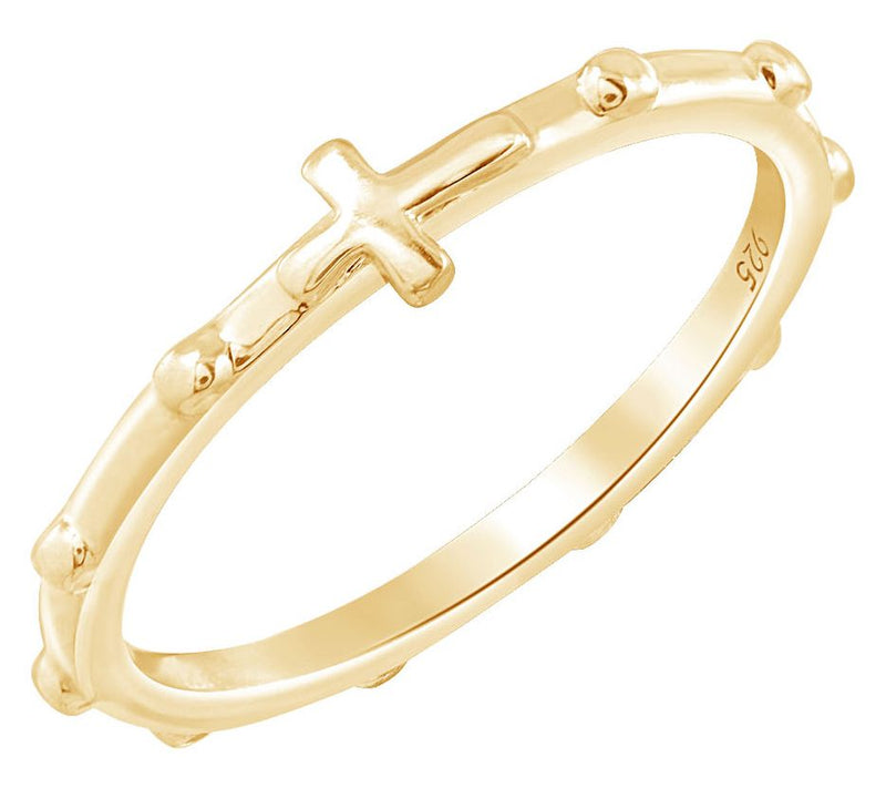 Silver Style Faith Cross Ring, Sterling — View 8