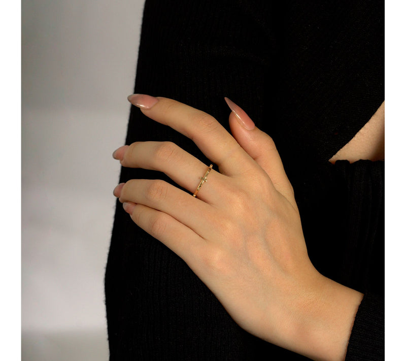 Silver Style Faith Cross Ring, Sterling — View 4