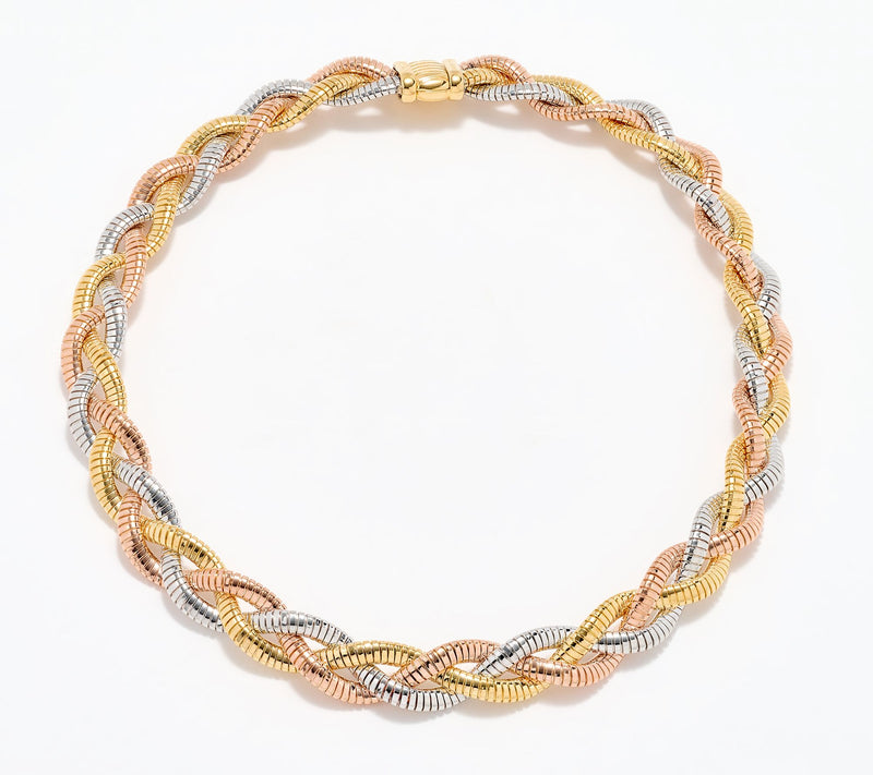 David Markstein Bronze Braided 18" Tubogas Magnetic Necklace — View 2