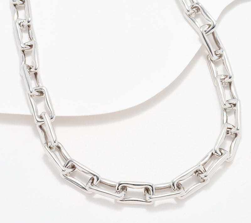 David Markstein Bronze Paperclip Hidden Closure 20" Necklace — Main view