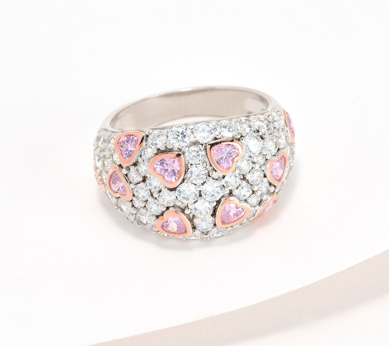 Diamonique x Kathy Levine Galaxy Openwork Band Ring, Sterling — View 9