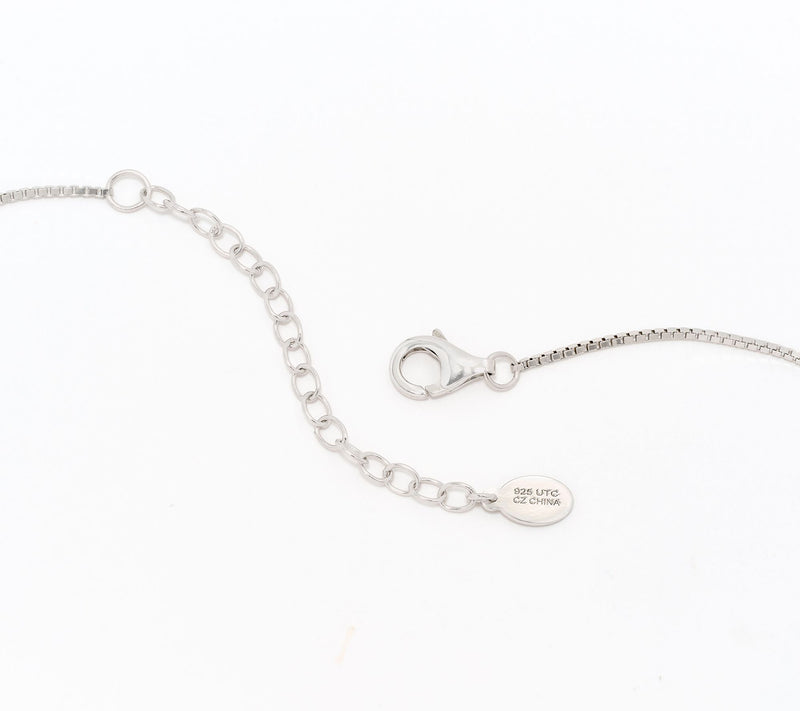Diamonique x Kathy Levine Initial This Necklace, Sterling Silver — View 3