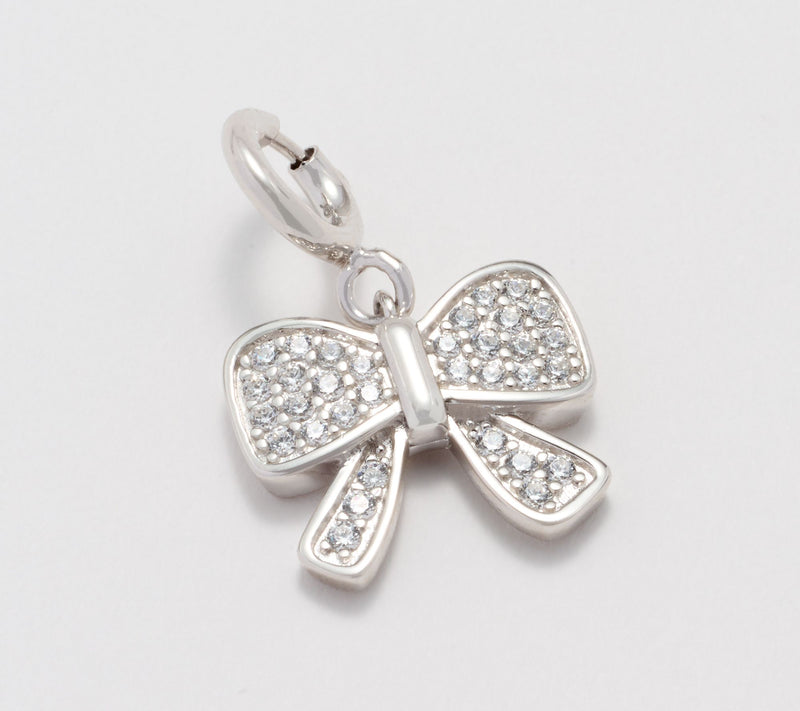 Diamonique x Kathy Levine Pave Charmed Add-Ons, Sterling Silver — Main view