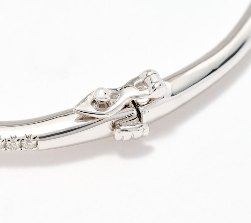 Fire Light Lab Grown Diamond 1 cttw Graduating Bangle, Sterl — View 3