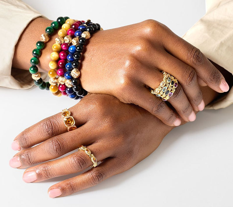 Christian James x Scott Grimes 14K Gold Clad Gemstone Ring — View 15