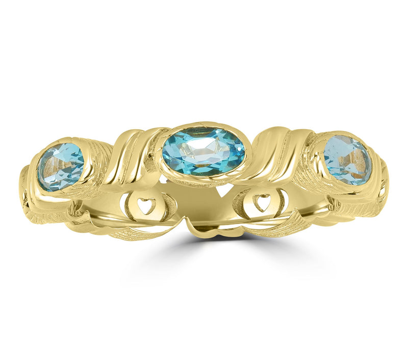 Christian James x Scott Grimes 14K Gold Clad Gemstone Ring — View 7