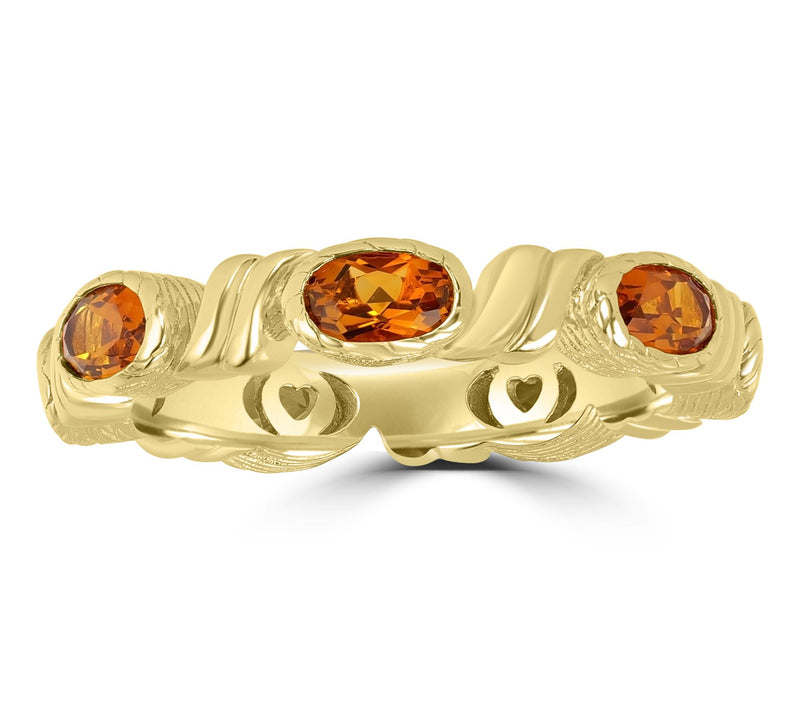 Christian James x Scott Grimes 14K Gold Clad Gemstone Ring — View 9