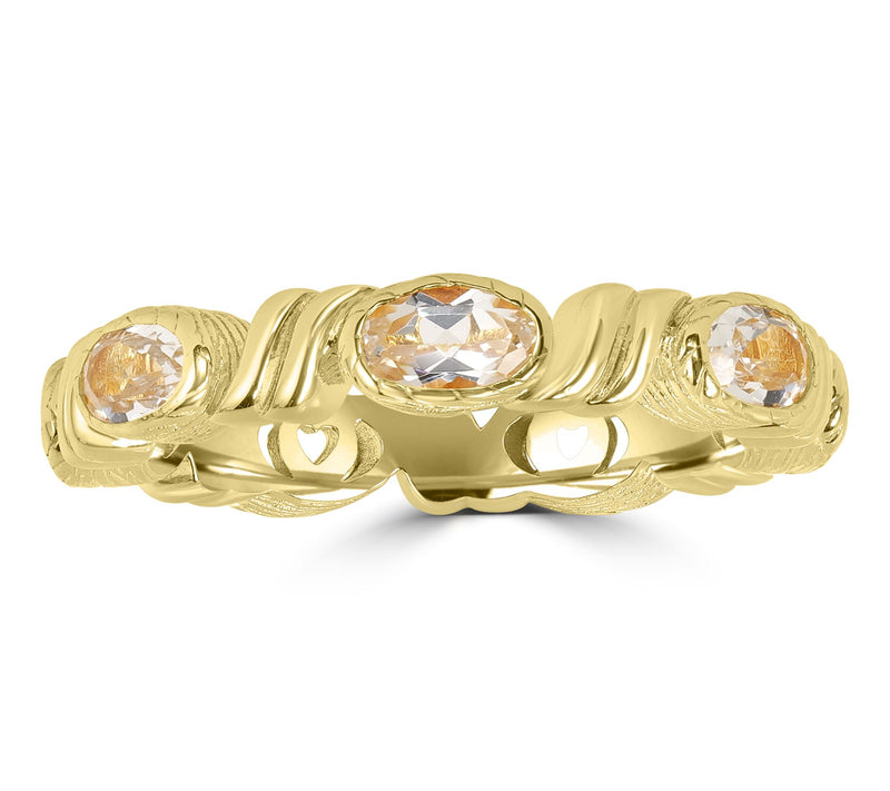 Christian James x Scott Grimes 14K Gold Clad Gemstone Ring — View 11