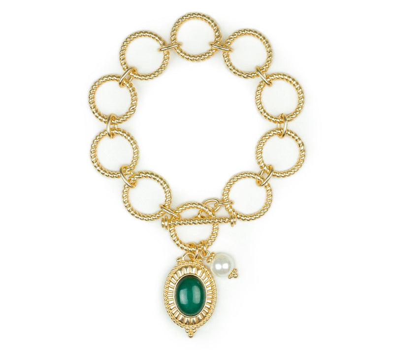 Patricia Nash Jade Museum Toggle Bracelet — View 6
