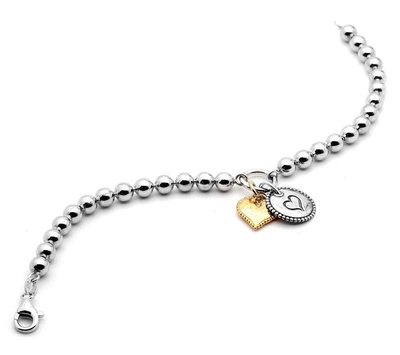 Or Paz Sterling Silver Two-Tone Charm Bracelet — View 6